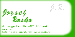 jozsef rasko business card